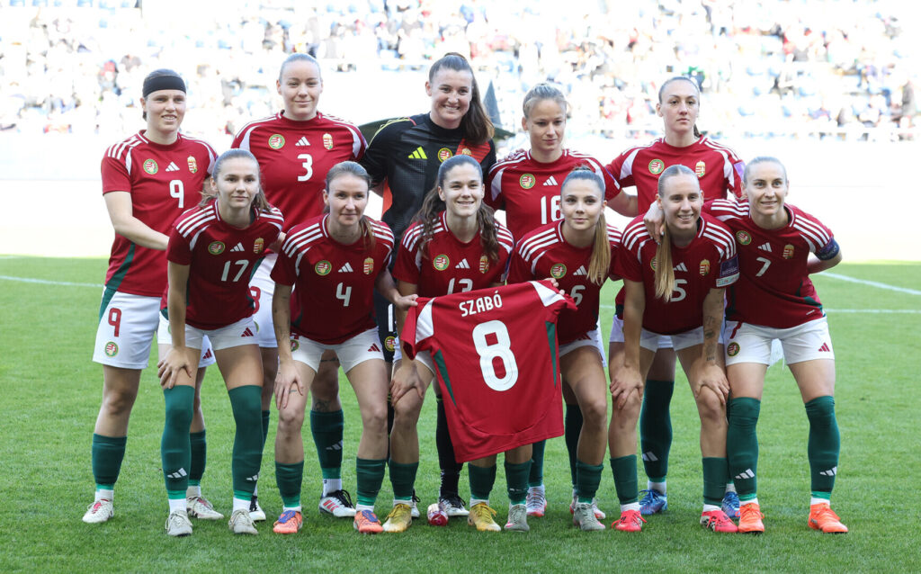 A magyar női labdarúgó-válogatott tagjai Azerbajdzsán ellen (2026.03.07.)